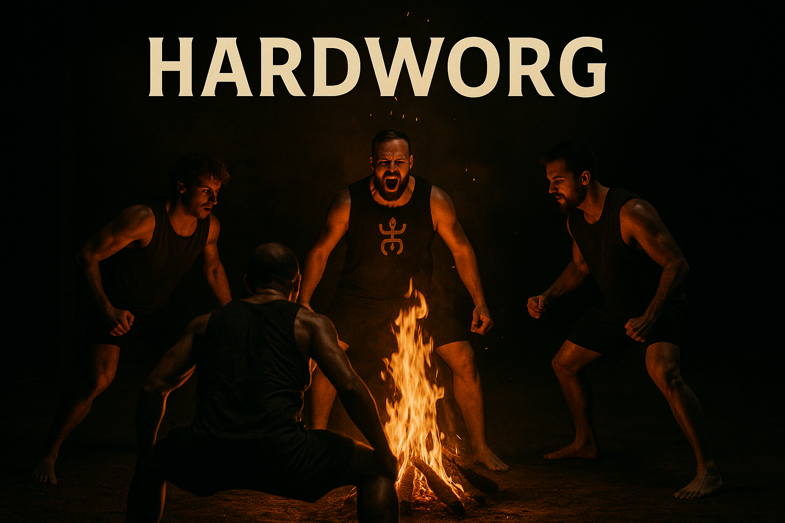 HardWorg - Männer um ein Feuer
